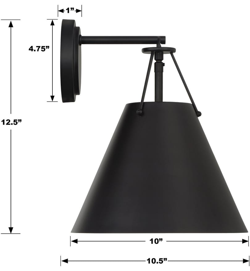 Crystorama - Xavier 12.5" Wall Sconce by Crystorama - Image 3