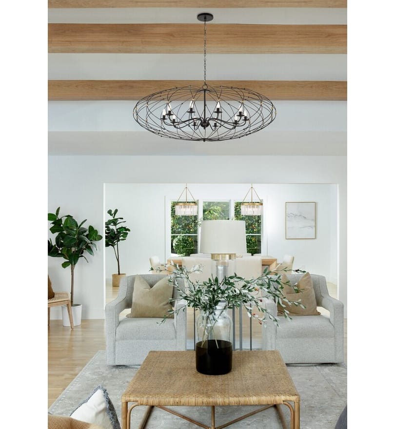 Crystorama - ZUC-A9036-EB-GA - Zucca 38.25" Chandelier by Crystorama - Image 3