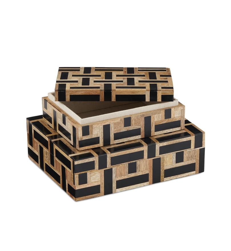 Currey & Company - Aarna Black Box Set of 2 by Currey & Company - Image 3