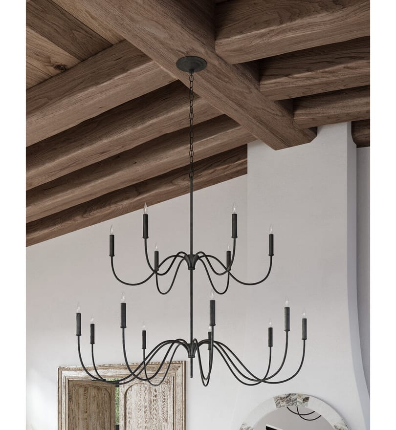 Currey & Company - 9000-0654 - Tirrell 45" Chandelier by Currey & Company - Image 3
