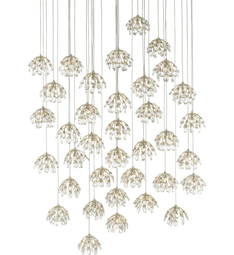Currey & Company - 9000-0673 - Crystal Bud 33" Pendant by Currey & Company