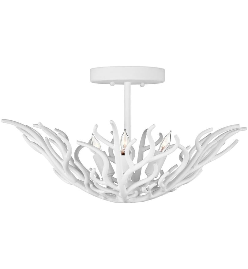 Currey & Company - 9000-1124 - Snowfall 21.5" Semi-Flush Mount by Currey & Company - Image 2