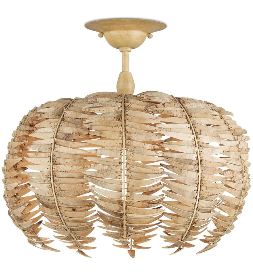 Currey & Company - 9000-1258 - Tiptur 15.75" Semi-Flush Mount by Currey & Company