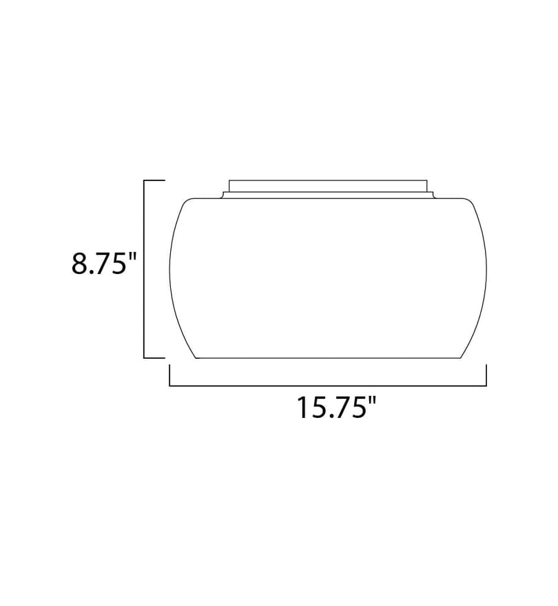 ET2 - E21200-10PC - Sense 15.75" Flush Mount by ET2 - Image 2