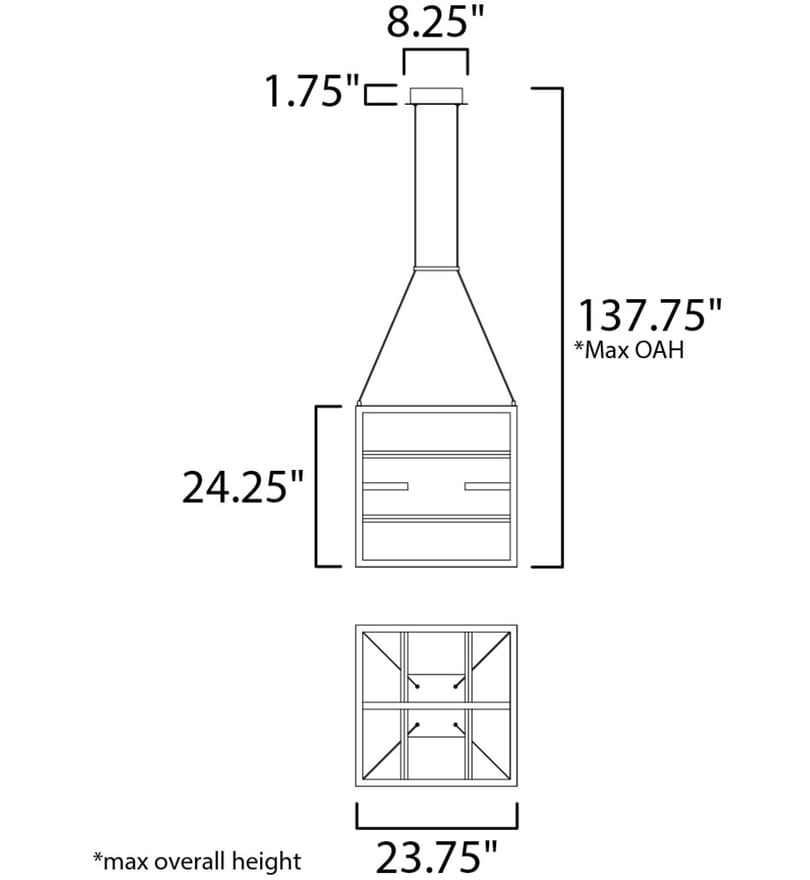 ET2 - E21226-BKGLD - Chamber 23.75" Pendant by ET2 - Image 2