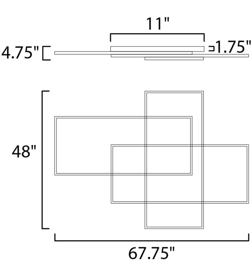 ET2 - Traverse 67.75" Flush Mount by ET2 - Image 2