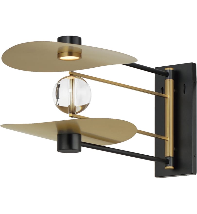 ET2 - E24072-BKNAB - Pearl 11.75" Wall Sconce by ET2
