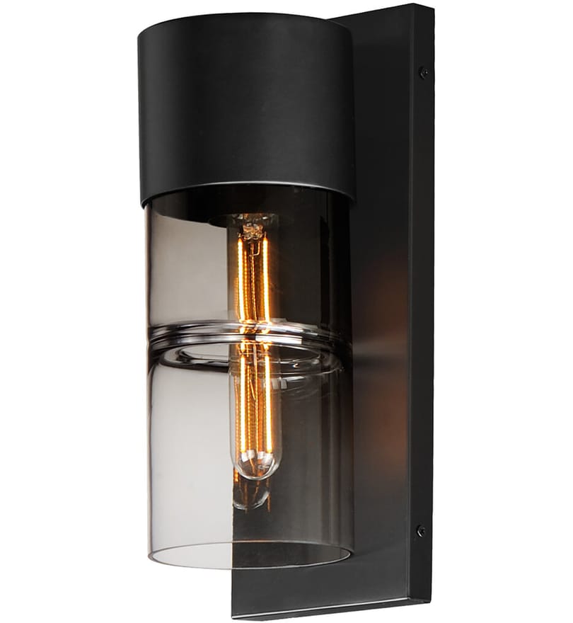 ET2 - E26142-142BK - Smokestack 13.75" Outdoor Wall Sconce by ET2