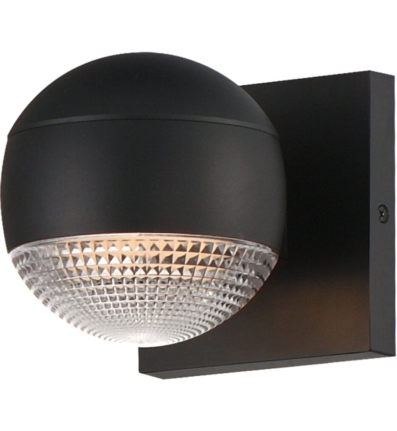 ET2 - E30163-126BK - Modular 5" Outdoor Wall Sconce by ET2