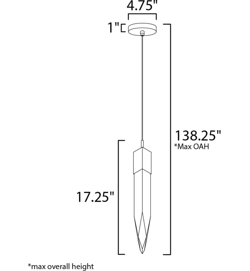 ET2 - Quartz 4.75" Pendant by ET2 - Image 2