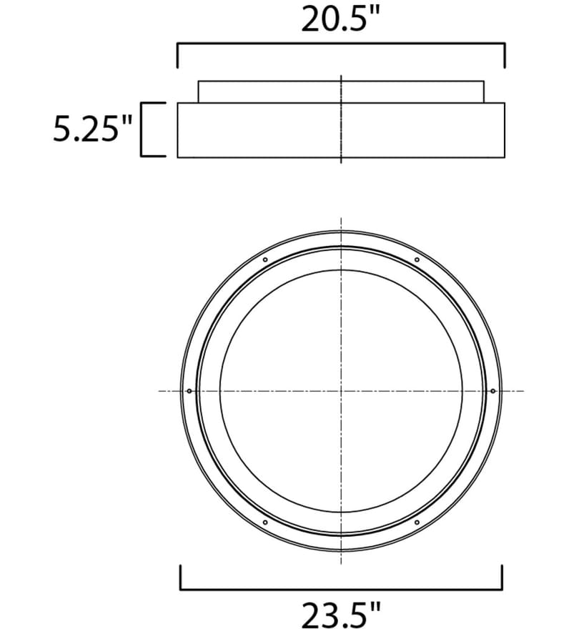 ET2 - E35001-MW - iCorona 23.5" Flush Mount by ET2 - Image 5