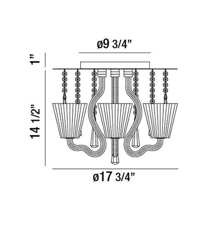 Eurofase - 26243-016 - Corato 17.75" Semi-Flush by Eurofase - Image 2