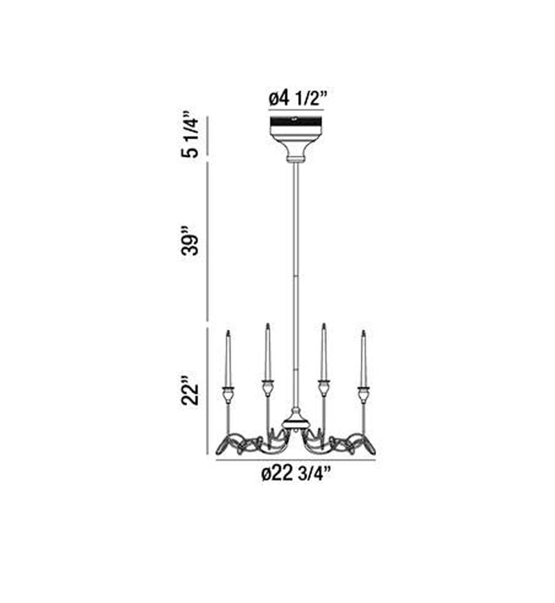 Eurofase - 26346-014 - Candela 22.75" Chandelier by Eurofase - Image 2