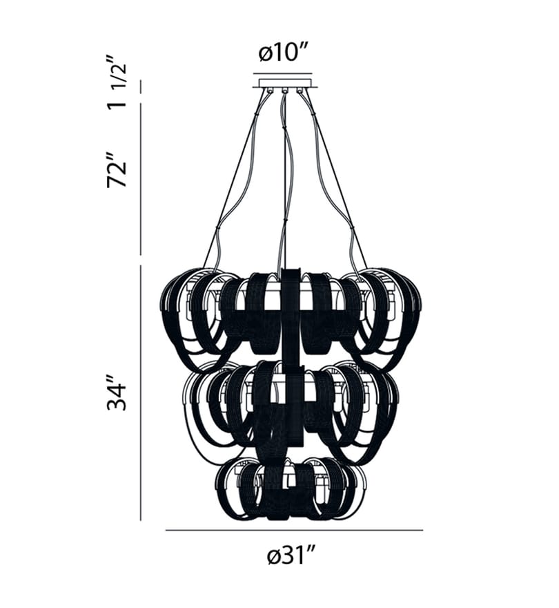 Eurofase - 26597-010 - Sage 31" Chandelier by Eurofase - Image 3