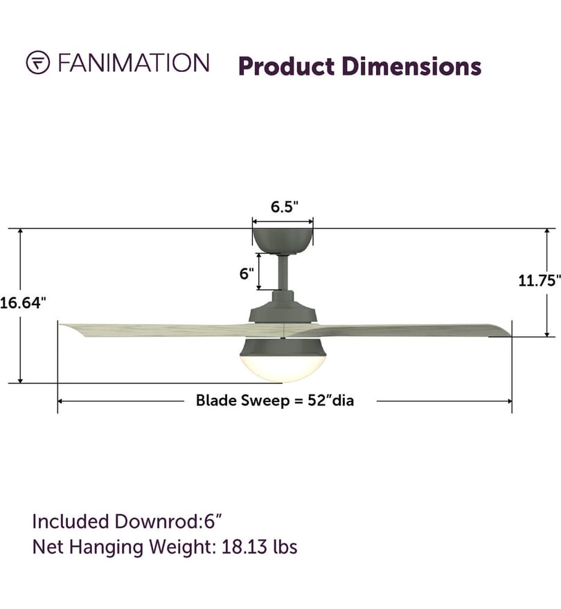 Fanimation - Barlow 52" Indoor/Outdoor Ceiling Fan by Fanimation - Image 5