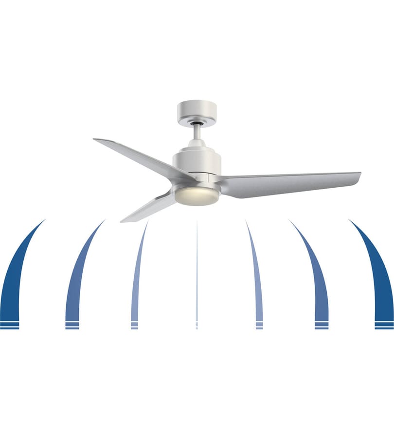 Fanimation - FPD8514MWW-48MWW-12LK - TriAire Custom 48" Ceiling Fan by Fanimation - Image 2