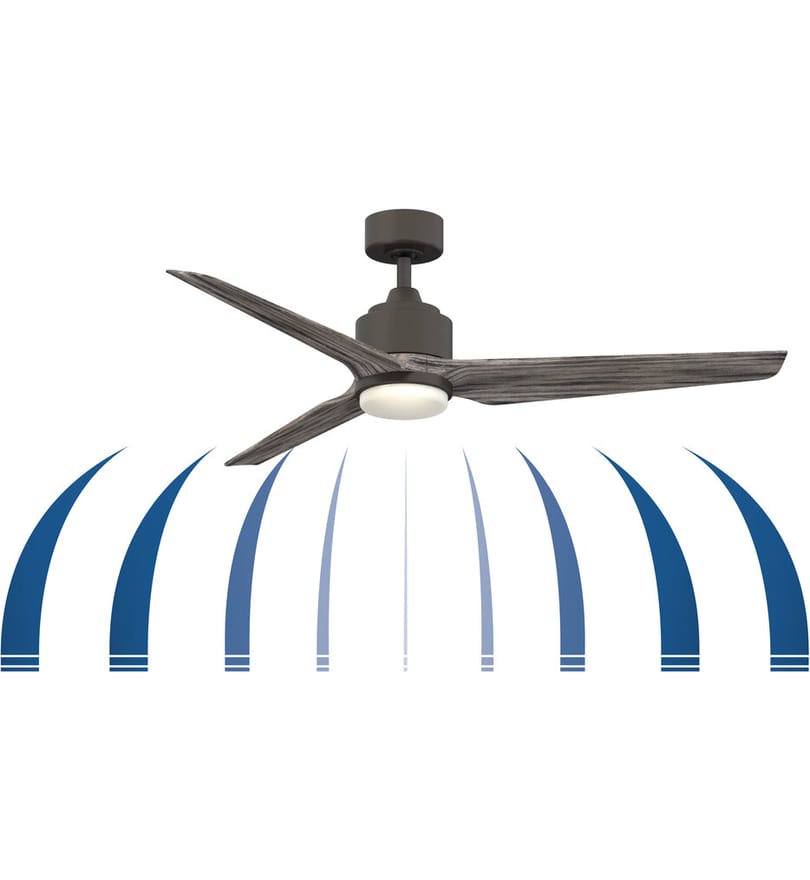 Fanimation - FPD8514MWW-56MWW-BS12LK - TriAire Custom 56" Ceiling Fan by Fanimation - Image 2