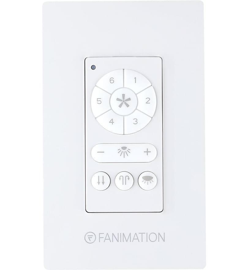 Fanimation - TW406 - DC Motor Wall Control - 6 Fan Speeds - Down Light by Fanimation