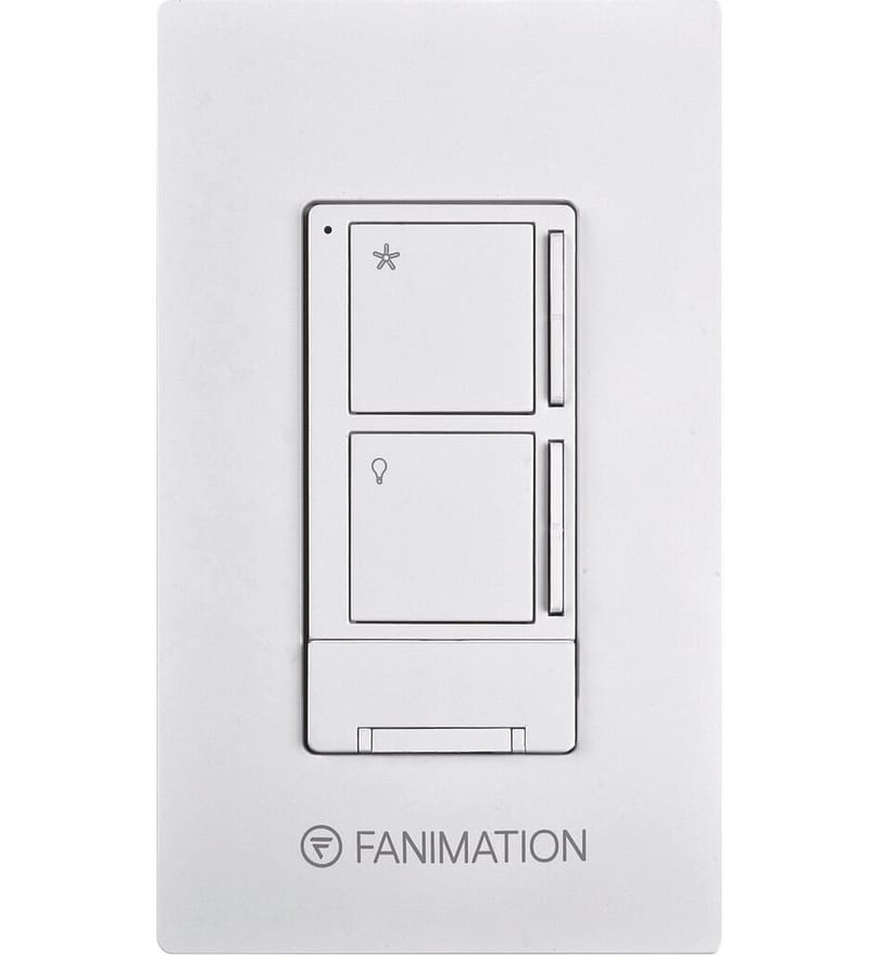 Fanimation - WR501WH - Wall Control with Receiver 3 Fan Speeds & Light by Fanimation