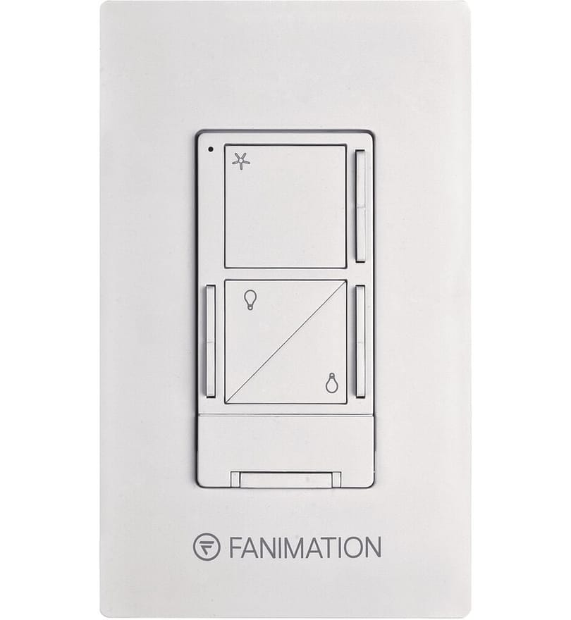 Fanimation - WR502WH - Wall Control with Receiver 3 Fan Speeds Up/Down by Fanimation