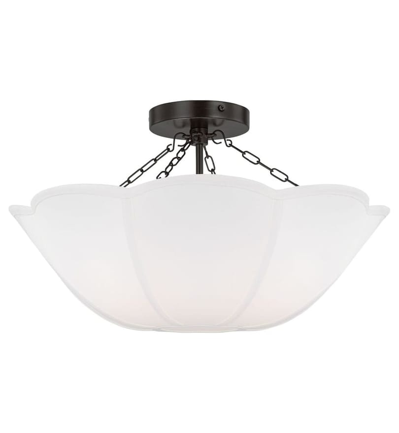 Visual Comfort Studio - Stassi 18.5-inch Semi-Flush Mount by Visual Comfort Studio