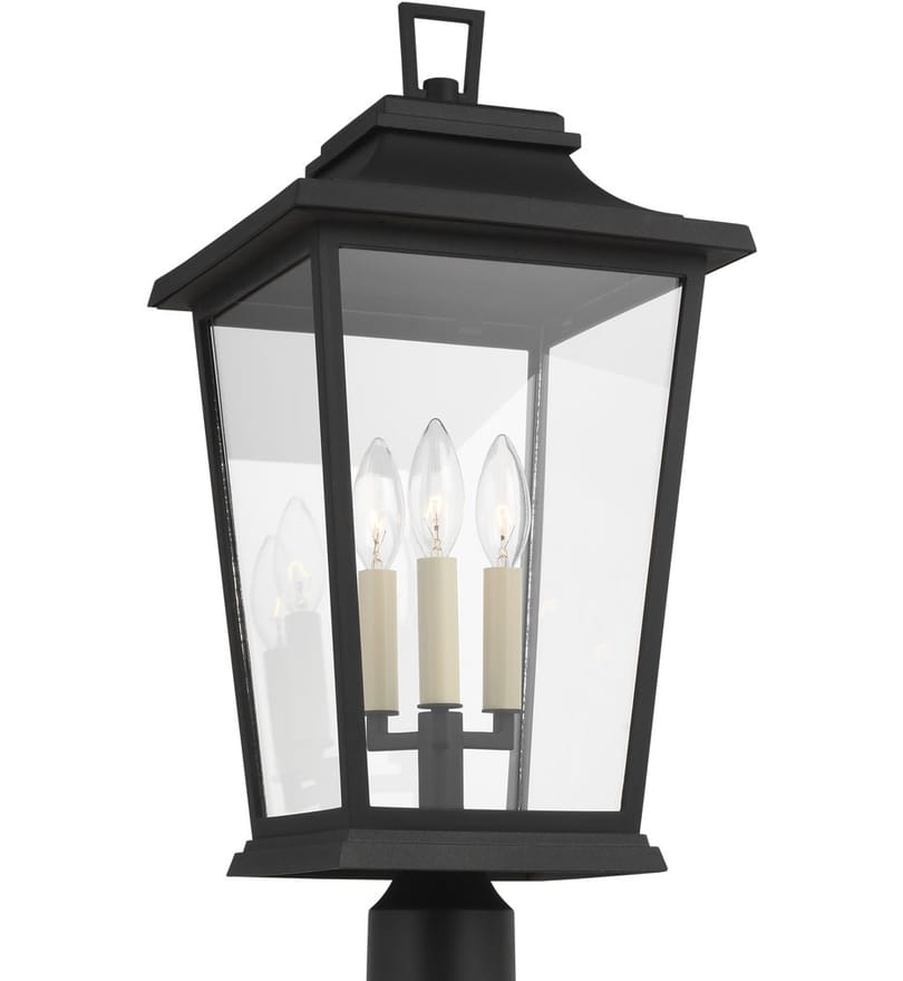 Visual Comfort Studio - OL15407TXB - Warren 3 Light Outdoor Post Lantern by Visual Comfort Studio - Image 3