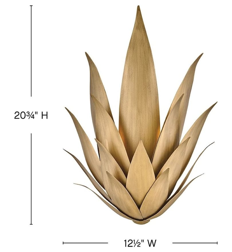 Fredrick Ramond - Agave 20.75" Wall Sconce by Fredrick Ramond - Image 3