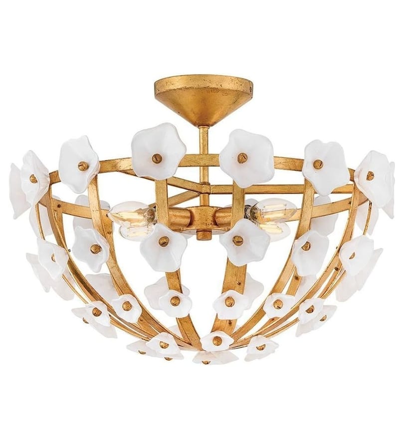 Fredrick Ramond - FR41633DA - Azalea 20.25-Inch Semi-Flush Mount by Fredrick Ramond