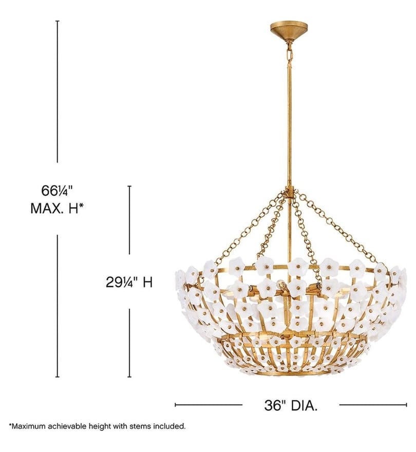 Fredrick Ramond - FR41636DA - Azalea 36-Inch Chandelier by Fredrick Ramond - Image 4