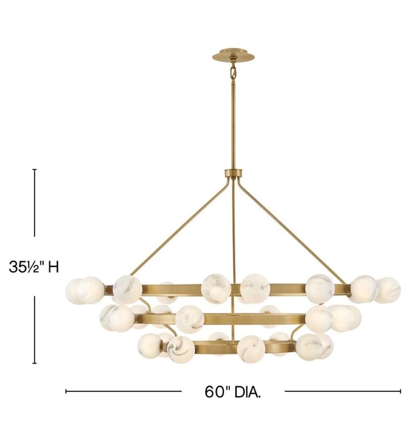 Fredrick Ramond - FR41908LCB - Selene 60-Inch Chandelier by Fredrick Ramond - Image 3