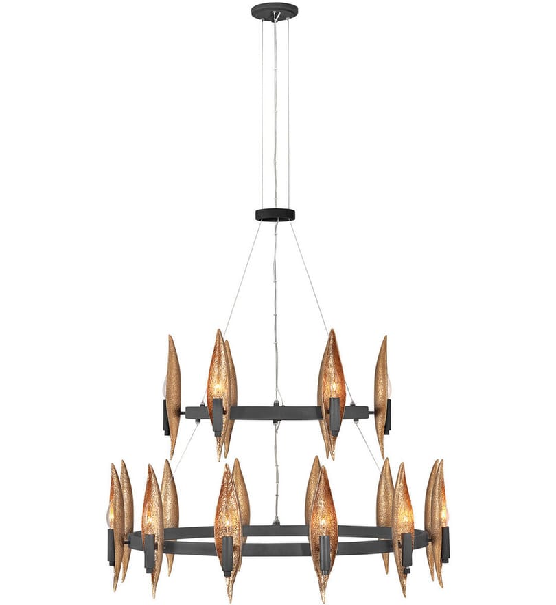 Fredrick Ramond - FR44009CBK - Willow 36" Chandelier by Fredrick Ramond