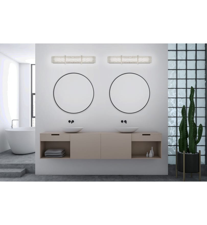 George Kovacs - P1384-077-L - Forest Ice Ii 33" Bath Vanity Light by George Kovacs - Image 2