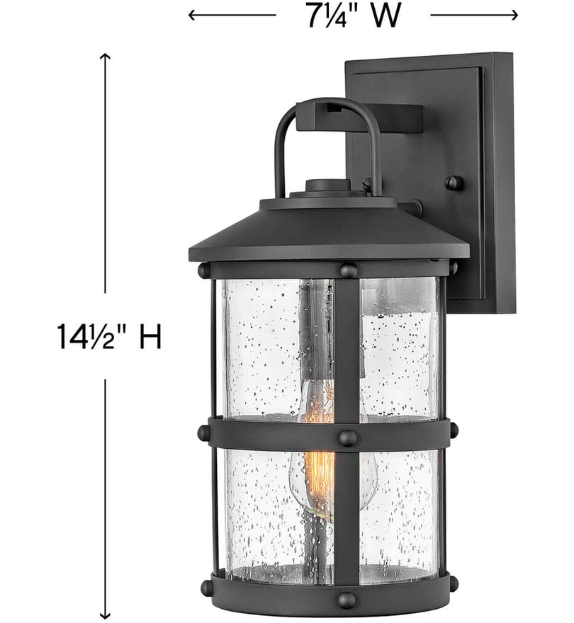 Hinkley Lighting - 2680BK - Lakehouse 14.5" Outdoor Wall Sconce by Hinkley Lighting - Image 2