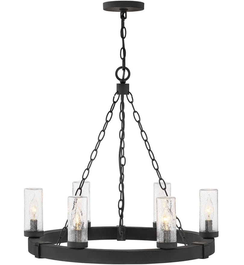 Hinkley Lighting - 29206BK - Sawyer 24" Outdoor Pendant by Hinkley Lighting