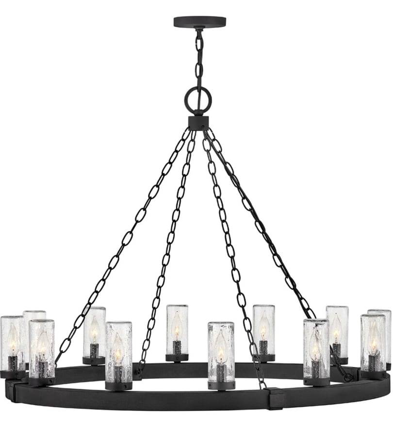 Hinkley Lighting - 29207BK - Sawyer 38" Outdoor Pendant by Hinkley Lighting