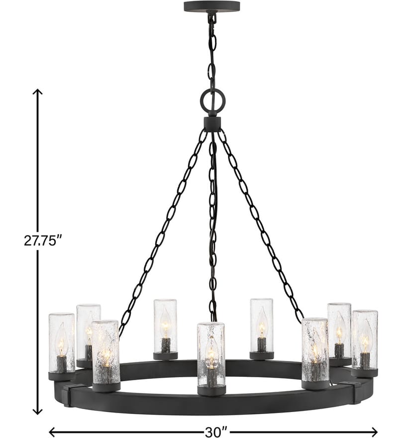 Hinkley Lighting - 29208BK-LV - Sawyer 30" Outdoor Pendant by Hinkley Lighting - Image 8