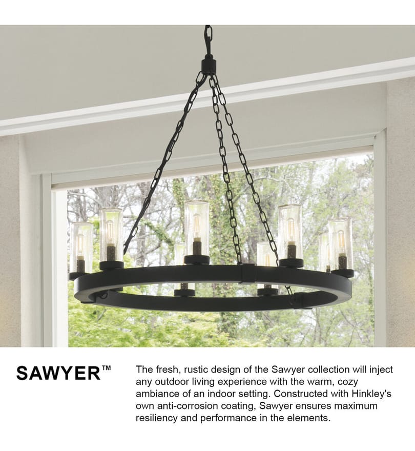 Hinkley Lighting - 29208BK-LV - Sawyer 30" Outdoor Pendant by Hinkley Lighting - Image 7