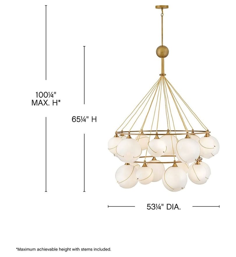 Hinkley Lighting - 30308HBR - Skye 53.25" Pendant by Hinkley Lighting - Image 2