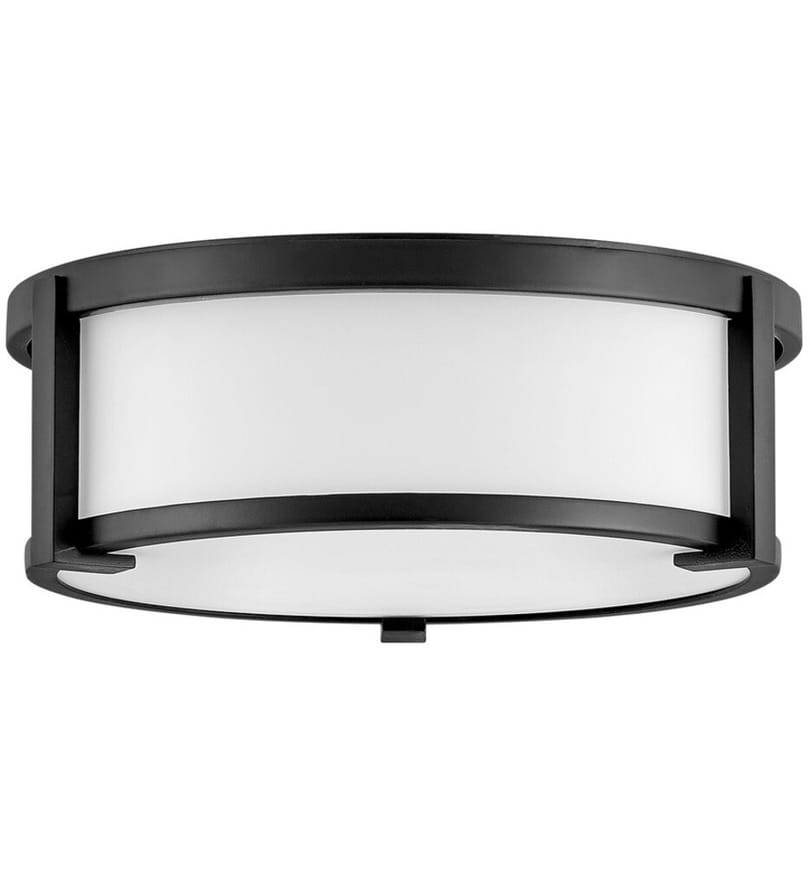 Hinkley Lighting - 3241BK - Lowell 13.25" Flush Mount by Hinkley Lighting