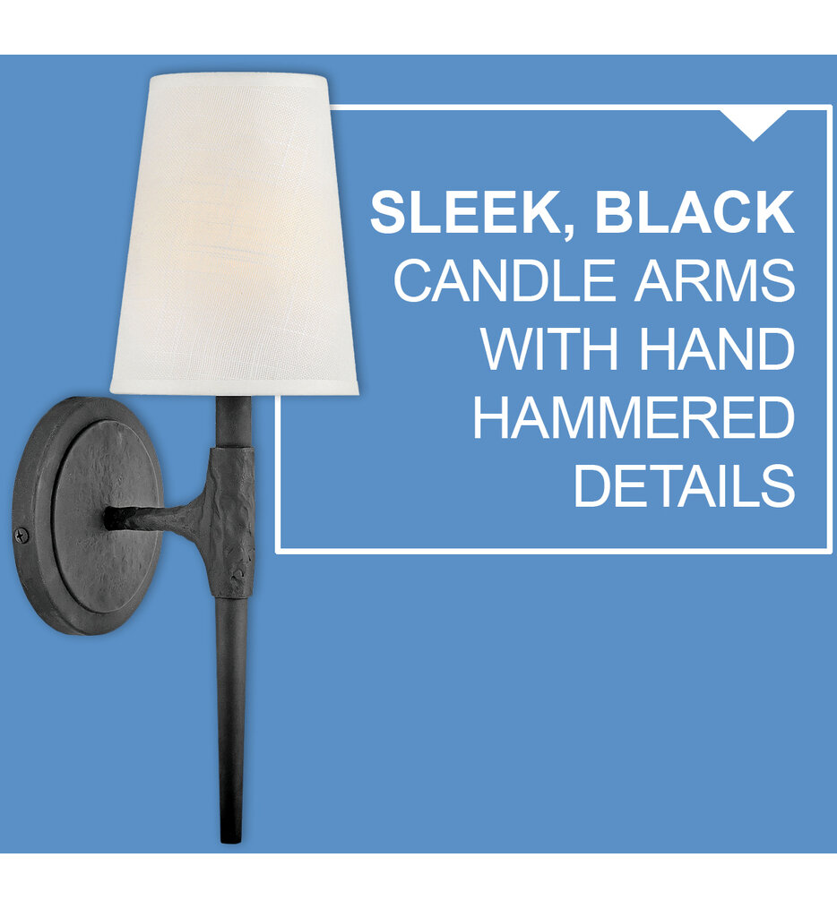 Hinkley Lighting - 4460BK - Beaumont 16.25" Wall Sconce by Hinkley Lighting - Image 4