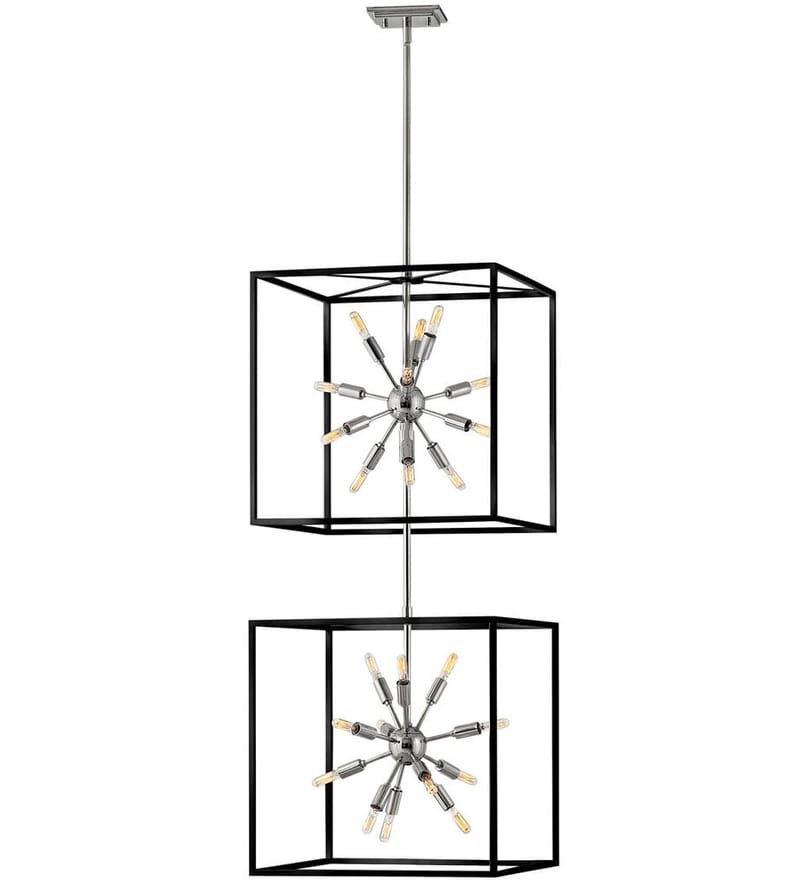 Hinkley Lighting - 46316BLK-PN - Aros 20" Pendant by Hinkley Lighting