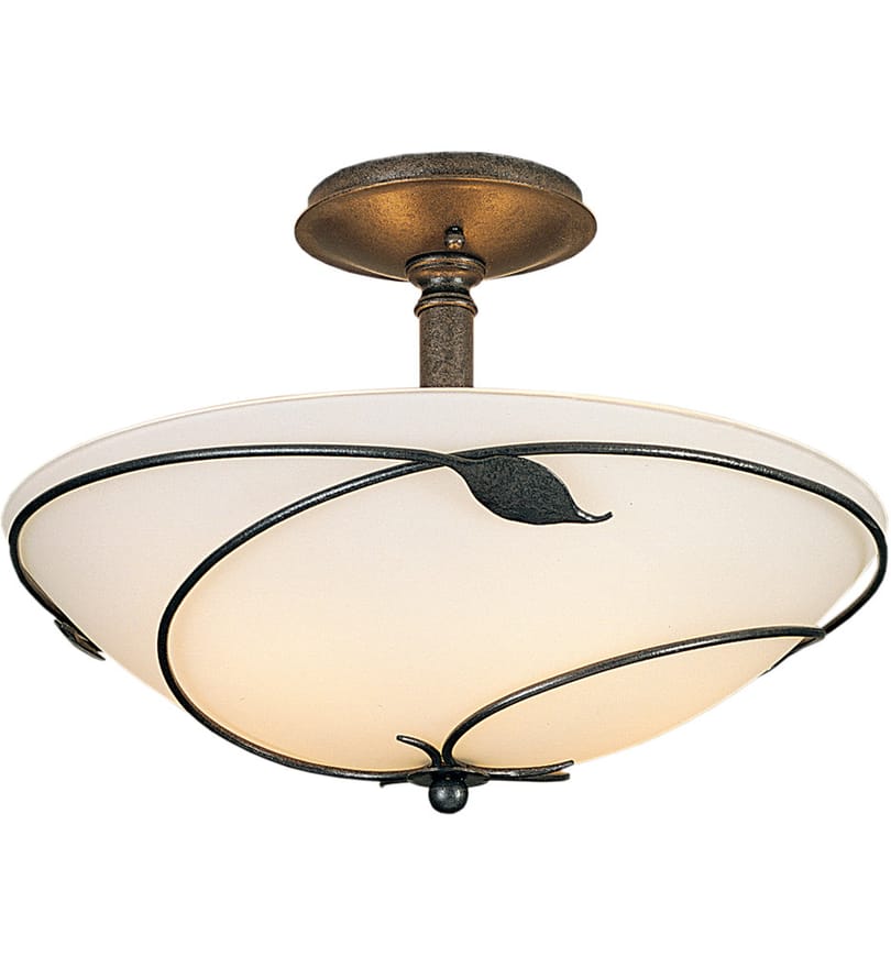 Hubbardton Forge - Forged Leaves Large Semi-Flush by Hubbardton Forge