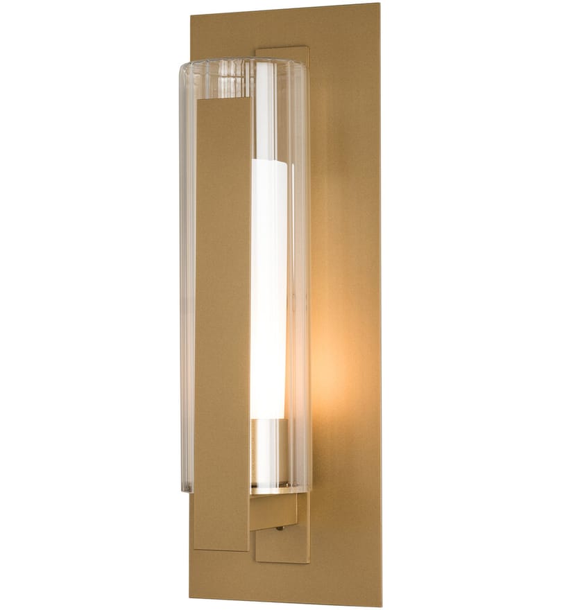 Hubbardton Forge - Vertical Bar Fluted Glass Medium Outdoor Wall Sconce by Hubbardton Forge