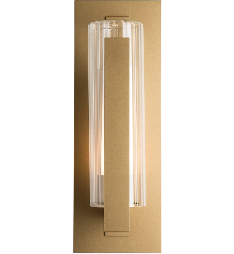 Hubbardton Forge - Vertical Bar Fluted Glass Medium Outdoor Wall Sconce by Hubbardton Forge - Image 2