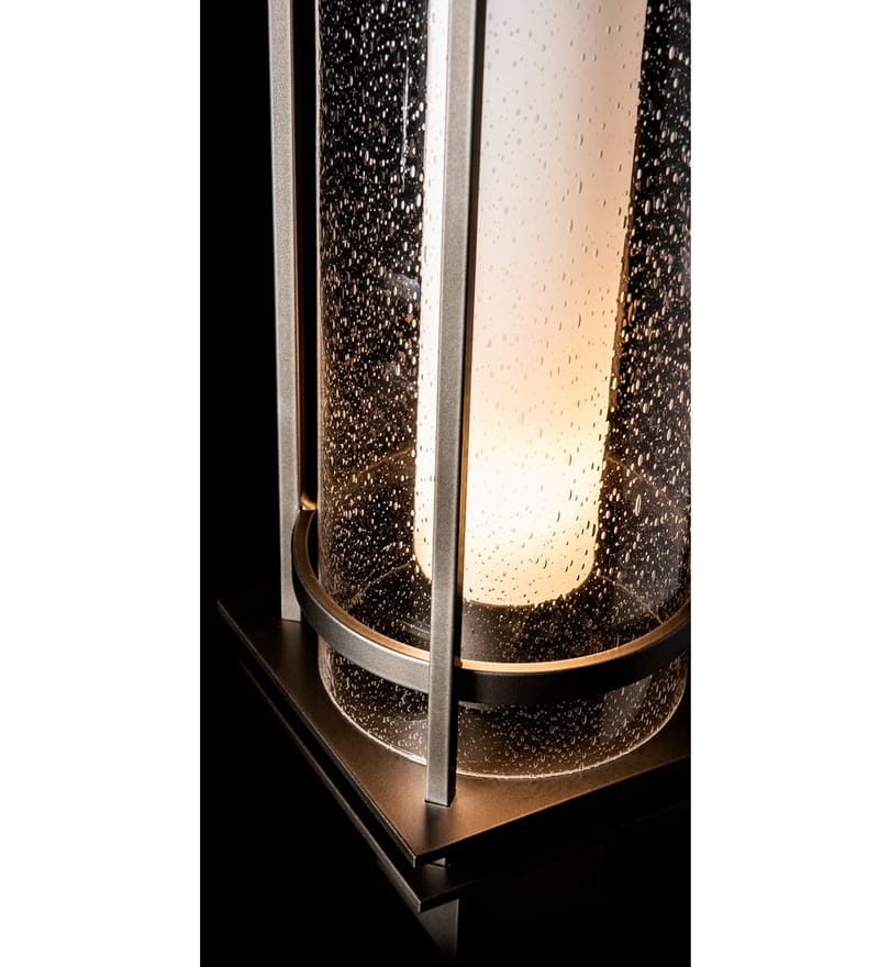 Hubbardton Forge - Banded Seeded Glass Outdoor Post Light by Hubbardton Forge - Image 2