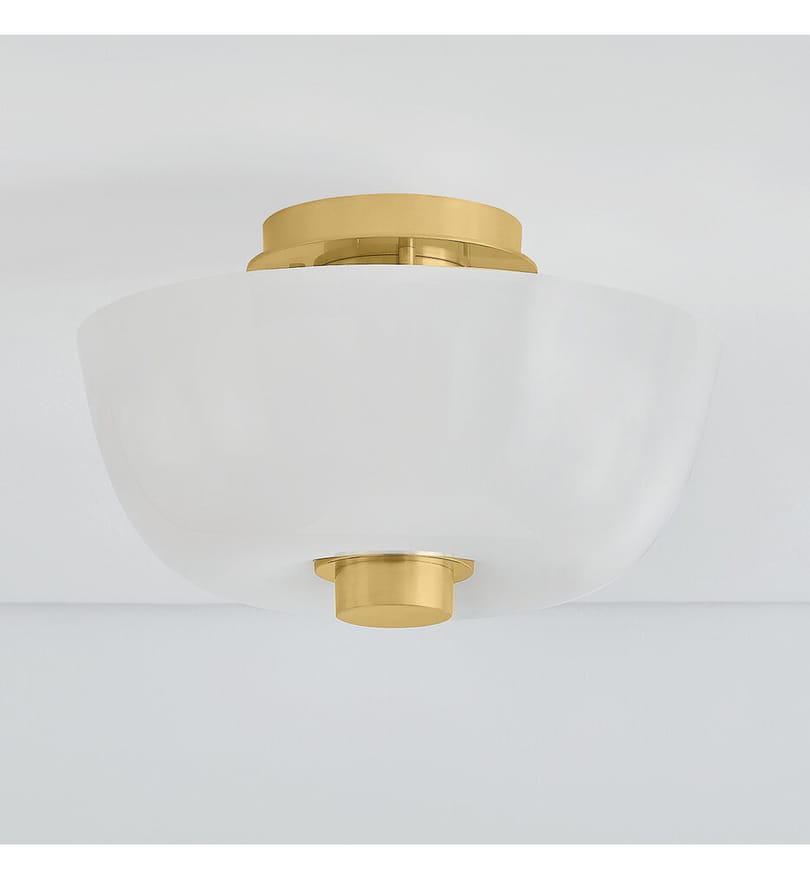 Hudson Valley - 5215-AGB - Dove 15" Flush Mount by Hudson Valley - Image 2
