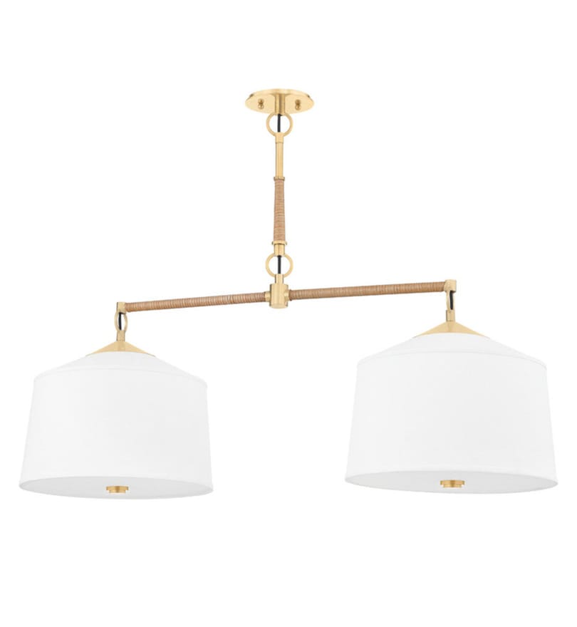 Hudson Valley - 5240-AGB - White Plains 40" Island Light by Hudson Valley