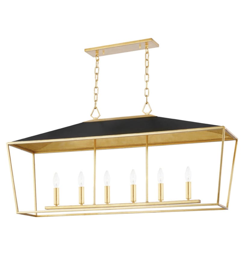 Hudson Valley - 5748-GL/BK - Paxton 48" Pendant by Hudson Valley
