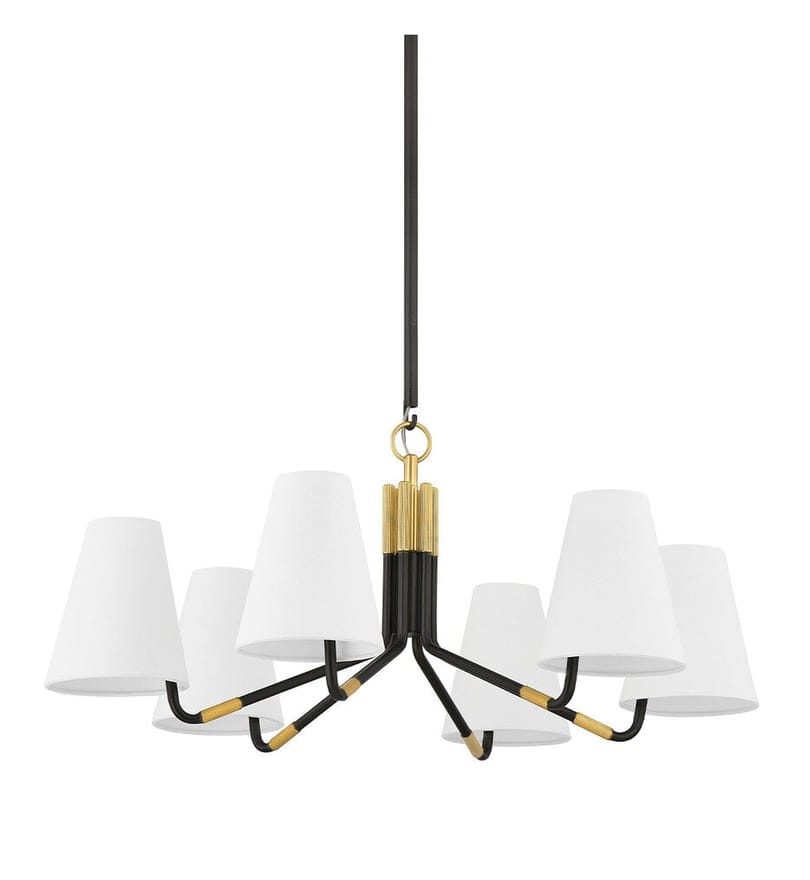 Hudson Valley - 6632-AGB/DB - Stanwyck 31.5" Chandelier by Hudson Valley