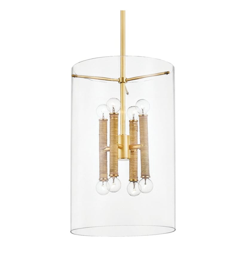 Hudson Valley - BKO801-AGB - Barlow 14" Pendant by Hudson Valley